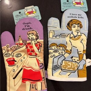 Blue Q Funny Oven Mitts - Funny gifts for Mother’s Day